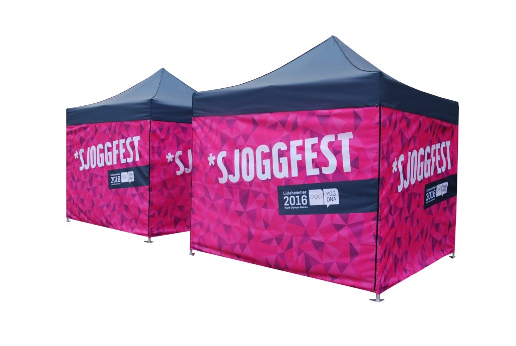 Tente 3 x 3 imprimée